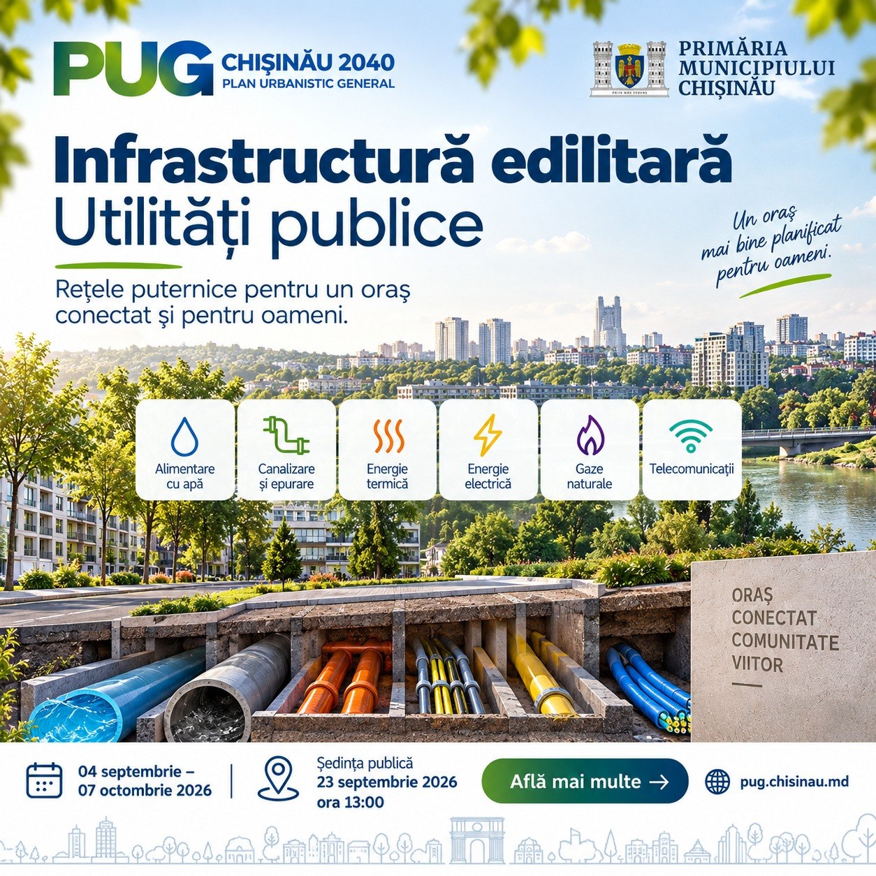 Ce ne explică Studiul de fundamentare „Infrastructura edilitară / Utilități publice”