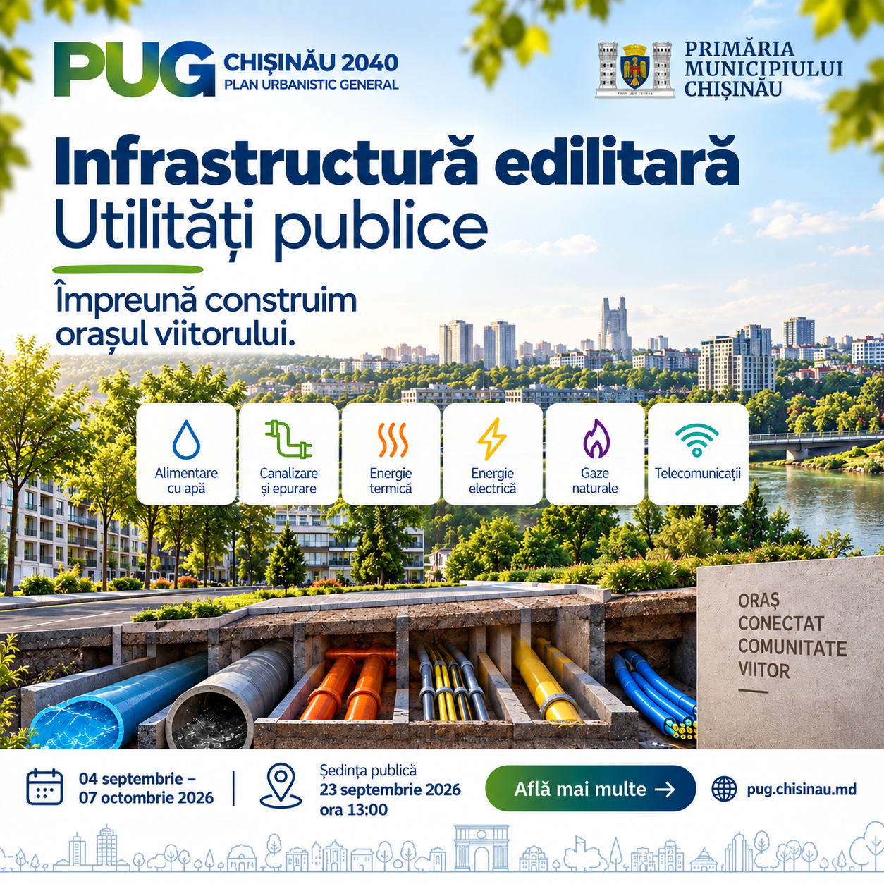 Ce ne explică Studiul de fundamentare „Infrastructura edilitară / Utilități publice”
