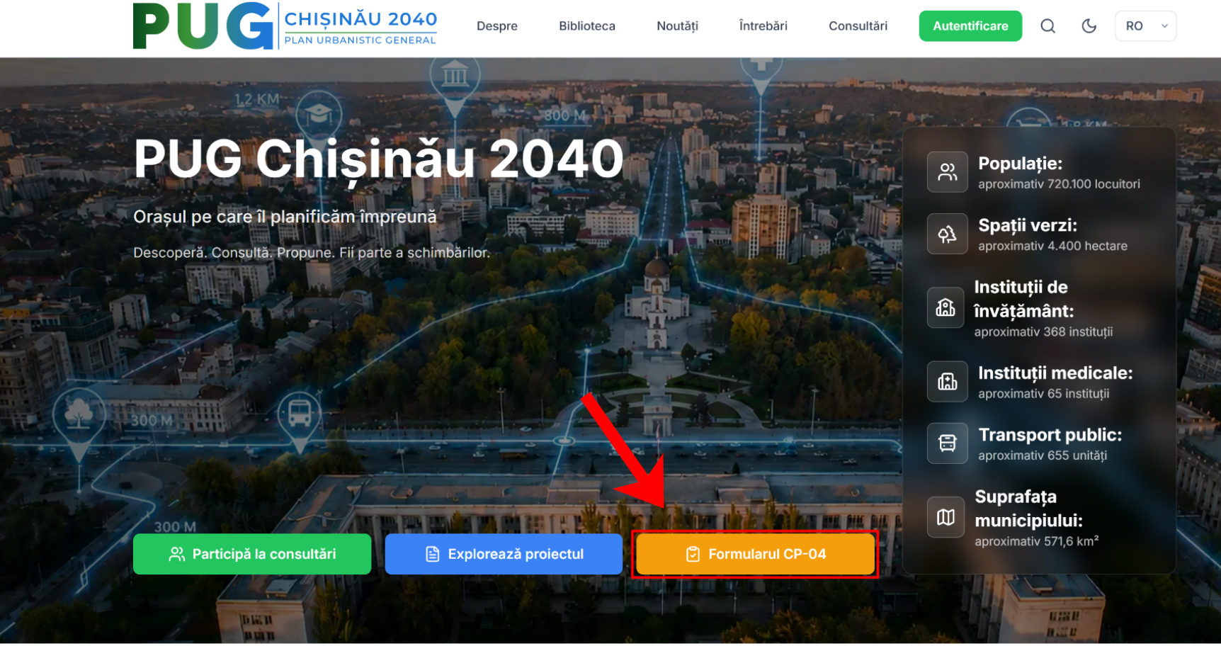 Opinia ta contează! Transmite sugestiile și propunerile pentru Planul Urbanistic General Chișinău 2040